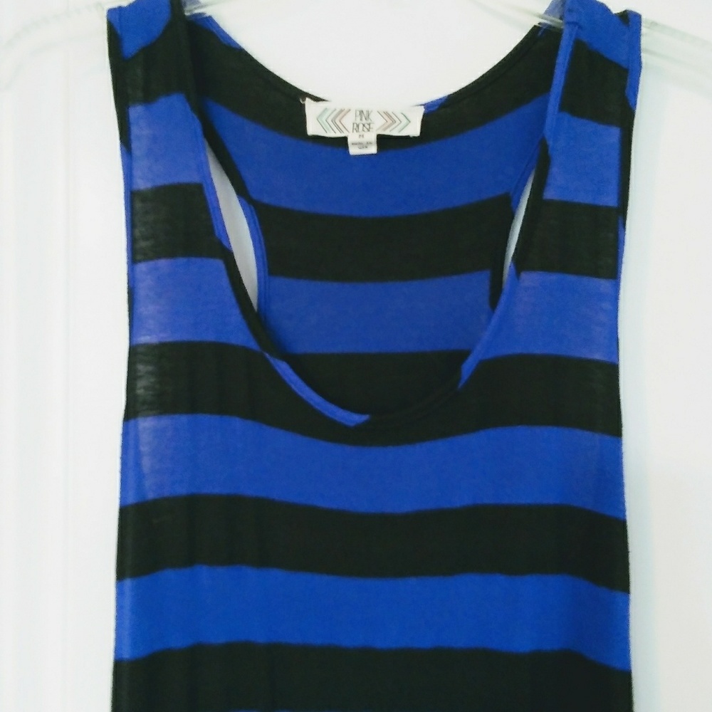 Black and Blue Maxi Dress